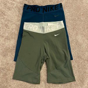 Nike Pro 8 Inch Shorts Size Small (S) - Set of 2